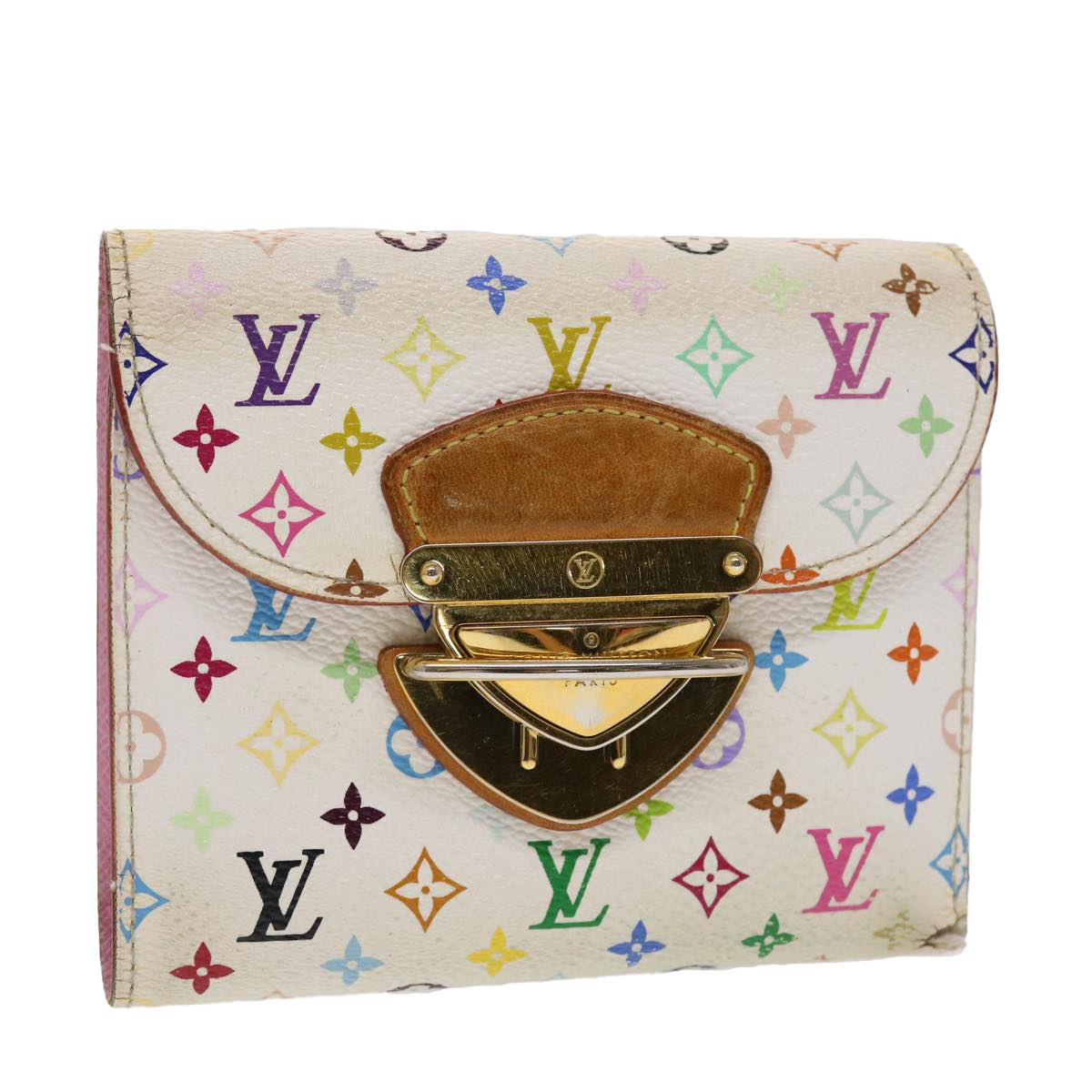 Louis Vuitton Monogram Multicolor Portefeuille Joy Wallet M60281 Lv Auth 46790